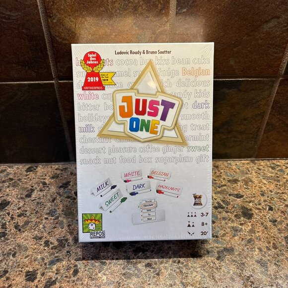 New Sealed Repos Production Just One Party Board Game Ages 8+ 3-7 Players - Picture 1 of 5